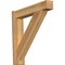 Ekena Millwork Traditional Block Rough Sawn Outlooker, Western Red Cedar, 6"W x 28"D x 28"H OUT06X28X28TRA05RWR - alternate 1